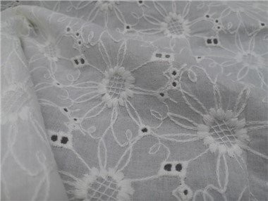 100% Katun Bordir Kain Renda